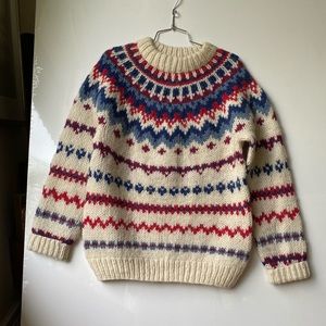 Icelandic wool men/ unisex vintage sweater